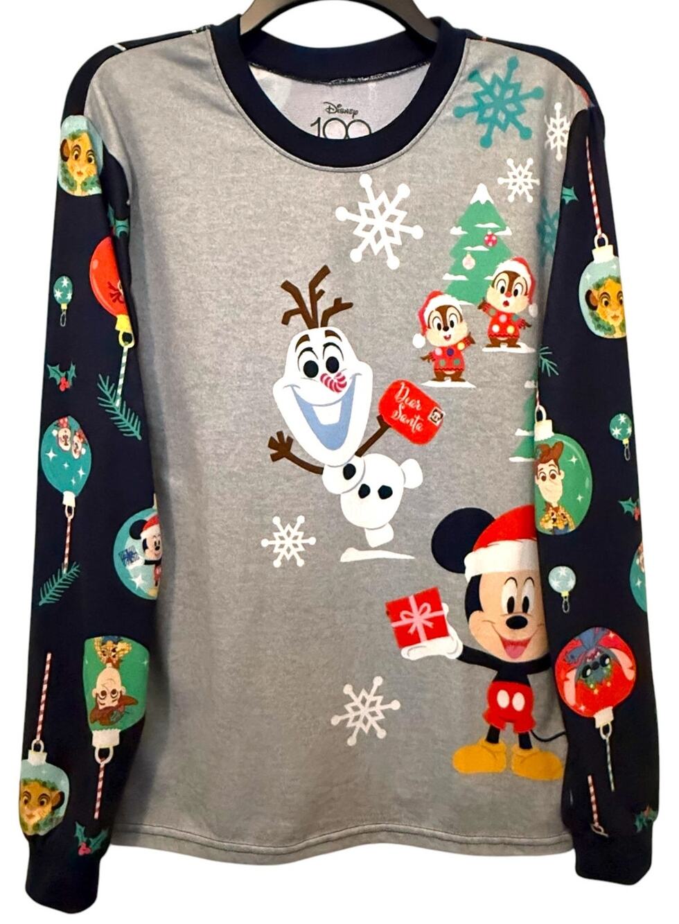 Disney 100 Anniversary Pajama Top Mens Medium